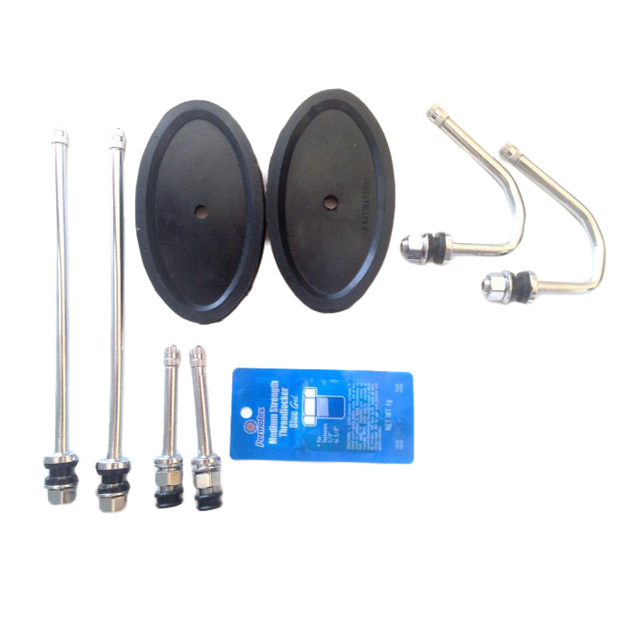 DL1FCFR Dually Valve Kit  Chrome w/Front Stems