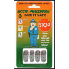 Accu-Pressure Aluminum Hex Safety Caps (SET OF 4)